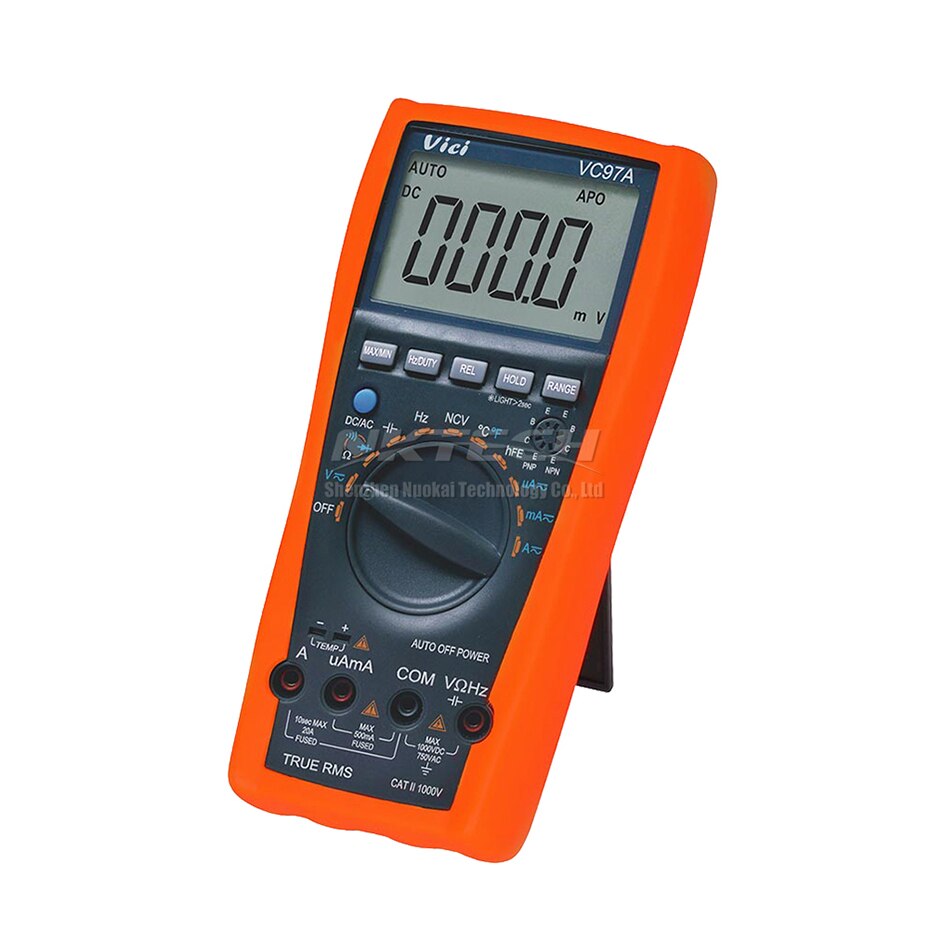 VICI Digital Multimeter VC97A 3 3/4 Voltmeter Ammeter Temperature AC DC Volt Amp OHM Capacitance Frequency Tester True RMS NCV