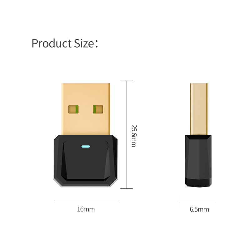 Bluetooth 5.0 adaptador usb mini estéreo sem fio bluetooth dongle para computador portátil rato bt bluetooth receptor transmissor