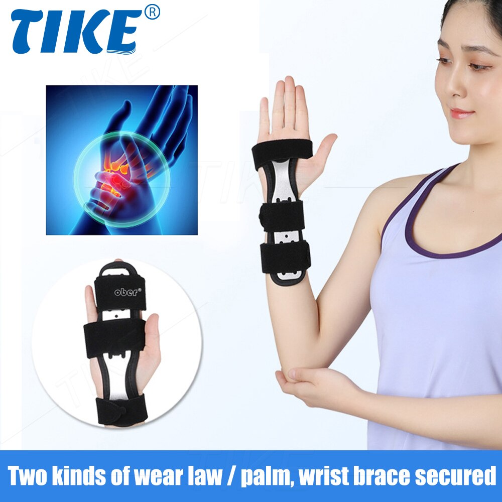 Tike Pols Hand Palm Brace Ondersteuning Met Metalen Spalk Stabilisator Voor Tendinitis Artritis Carpaal Tunnel Syndroom, Verstuikingen Stammen