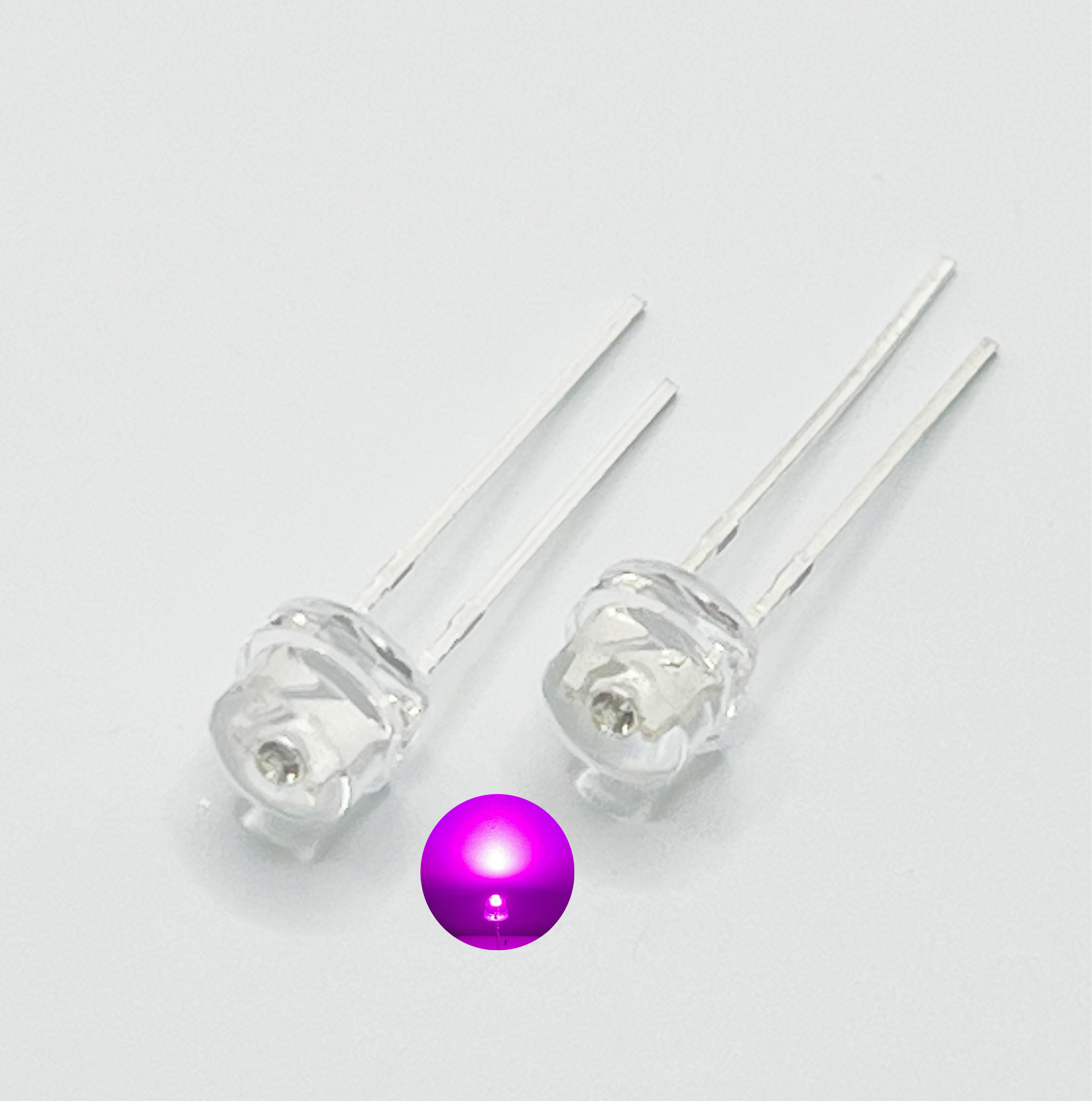 100pcs/lot 5MM white red yellow green purple straw hat lamp beads super bright LED Light-emitting diodes (leds) for DIY lights: Brown
