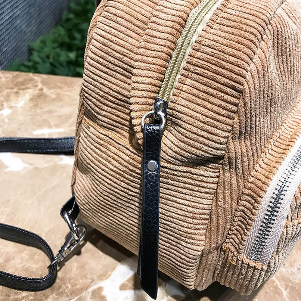 Haarbal Corduroy Schooltassen Voor Tienermeisjes Vrouwen Rugzak Reizen Schoudertas Kleine Mini Rugzak Mochila #5 $