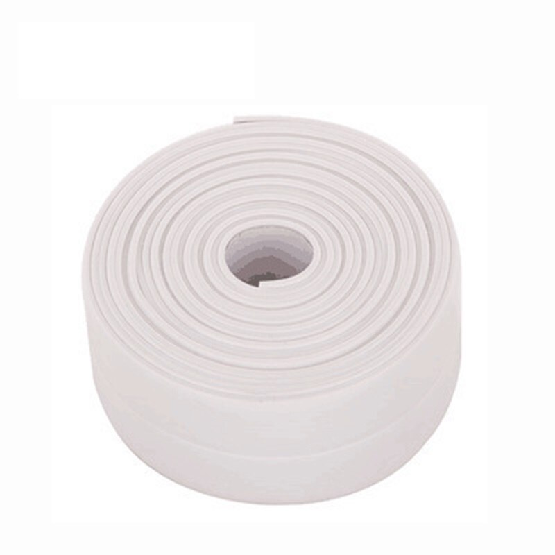Wasserdicht 3,4 mx38mm 22mm Fenster Schlecht Band Dicht Streifen Pvc Küche Zauberstab Aufkleber Naht Wc Ecke Dichtung Streifen Schlecht hause: Weiß / 3.2x2.2cm