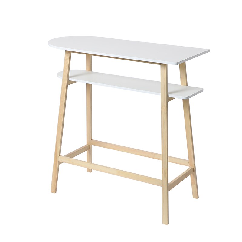Moderne Smiple Stil Bar Tische Doppel-schicht Massivholz Hohe Tische Kreative Holz Tische Hause Wohnzimmer Bar Möbel HWC