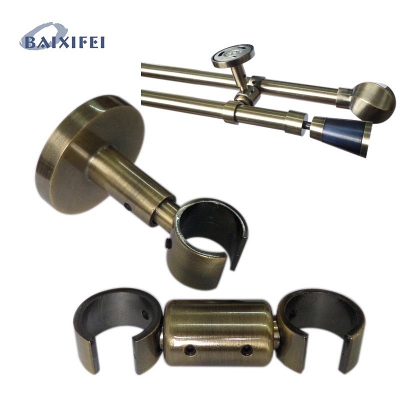 2 stk  d20mm gardinstang dekorativt loftbeslag 1+2 lfg  , 6cm ,  gardintilbehør beslag til vinduesdekoration