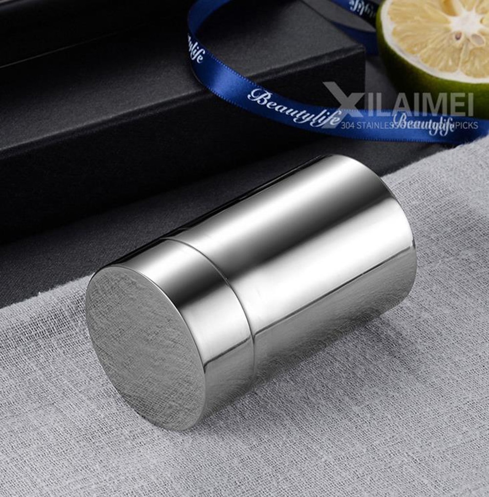 304 Stainless Steel Tea Pot Thickened Portable Travel Portable Small Storage Sealed Tank Tea Leaves Can Storage Box Container