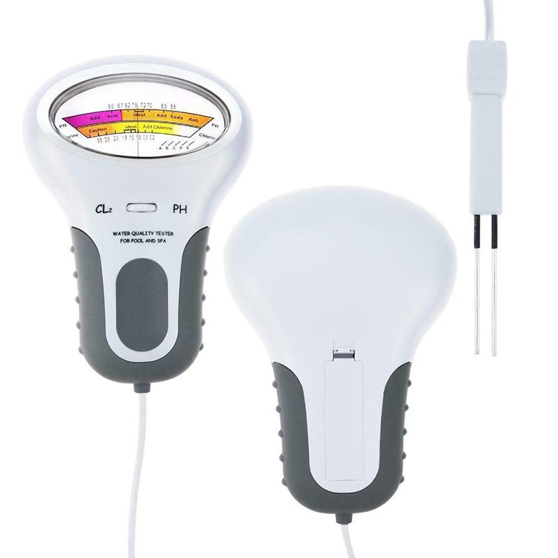PC101 Ph Meter Draagbare Meet Water Ph CL2 Chloor Tester Level Meter Ph Tester Voor Zwembad Spa Aquarium