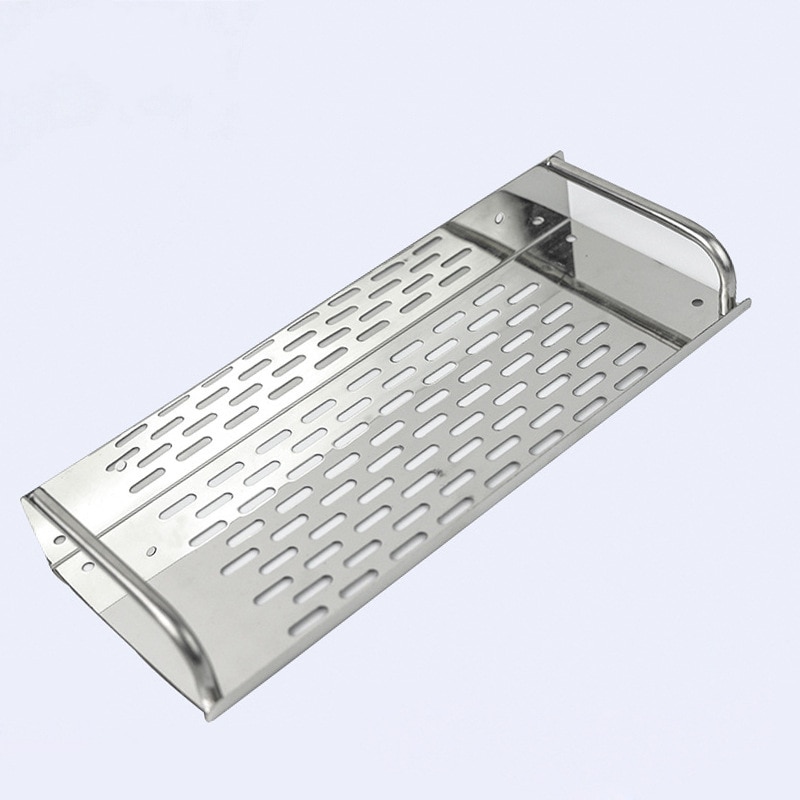 Stainless Steel Kitchen/Bathroom Shelf Wall-mounted Storage Rack Single Layer 30/40/50cm Bathroom Accessories