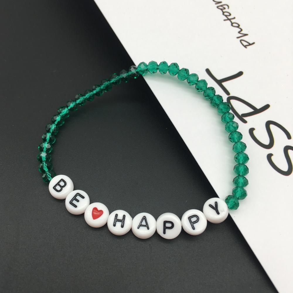 OMY buchstaben perlen Armbinde für frauen neue bunte worte namen armbänder der frauen mädchen FROHE Weihnachten