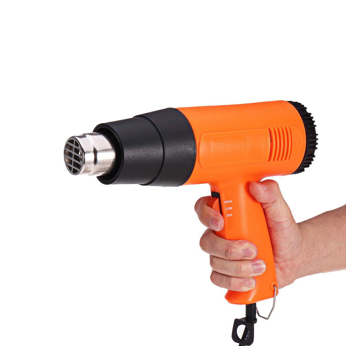 220v varmepistoler 2000w elektriske luftpistoler variabel 2 temperaturer industrielt elværktøj med fire dyser eu us stik