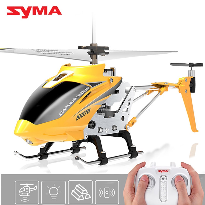 Originele Syma S107H Pneumatische Legering Helikopter Afstandsbediening Helikopter Met Led Licht Kinderspeelgoed