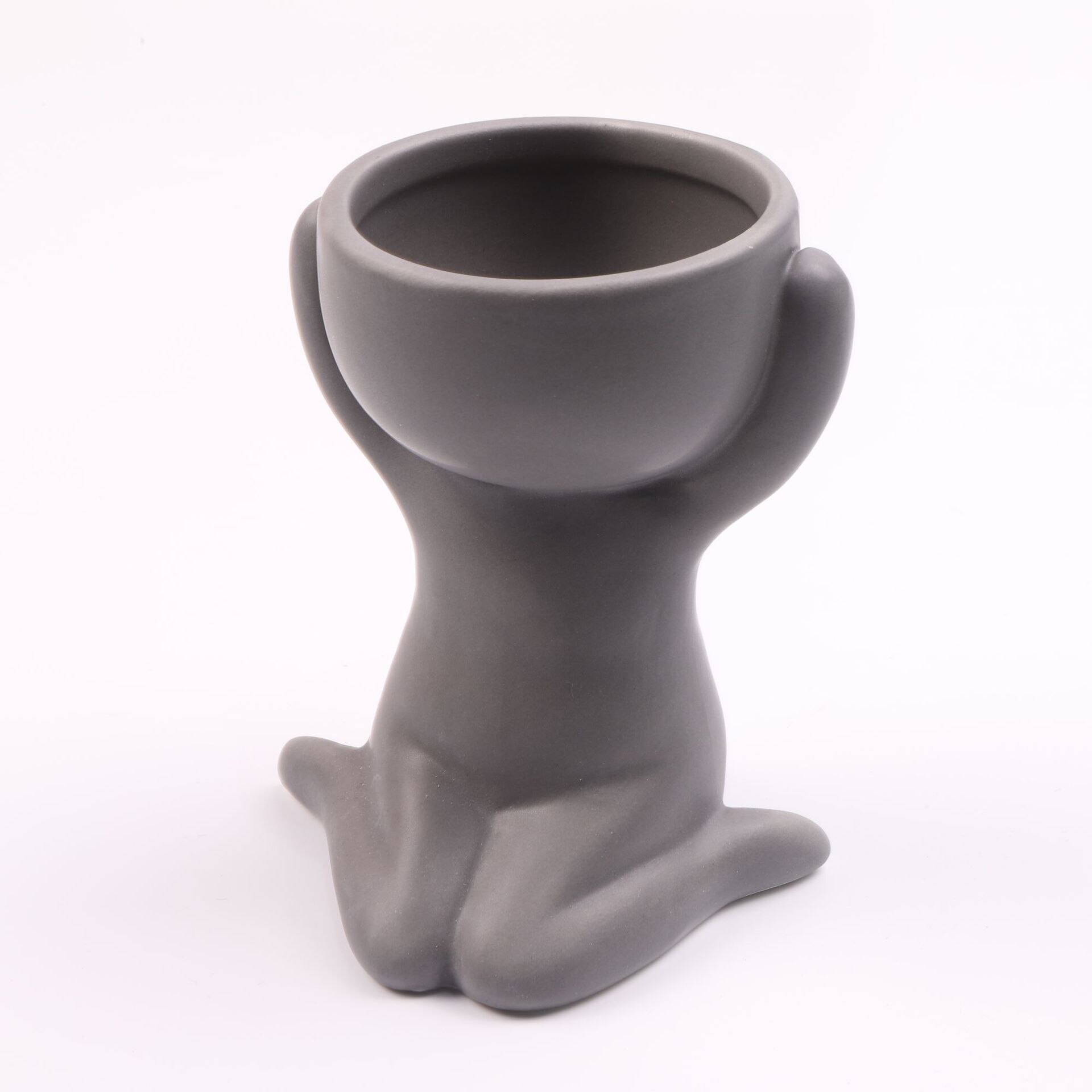 Ceramic Crafts Fleshy Flower Vase Home Decoration Humanoid Ceramic Flower Pot Vase Plant Pot: style 4