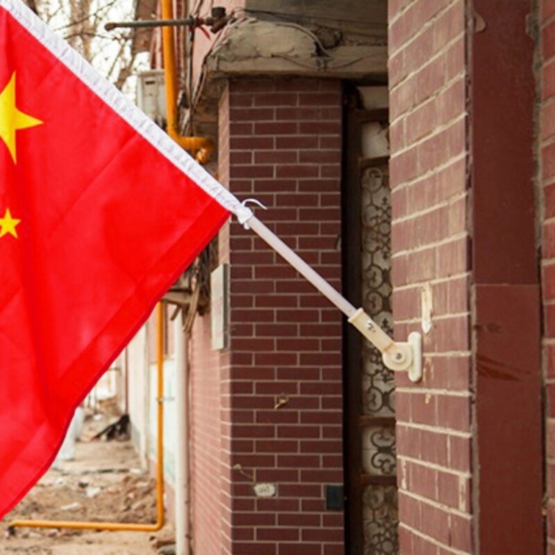 National Adjustable Aluminum Wall Mounted Flag Holder Base Windsock Base Flag Pole Aluminum Mounting Flagpole Bracket Flag