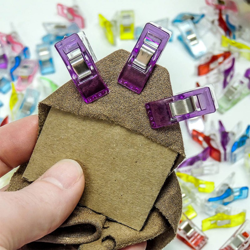 100 Uds. Herramienta de costura de Patchwork de artesanía de revestimiento para suelo DIY Clip de costura de plástico Multicolor pinzas de tela Accesorios