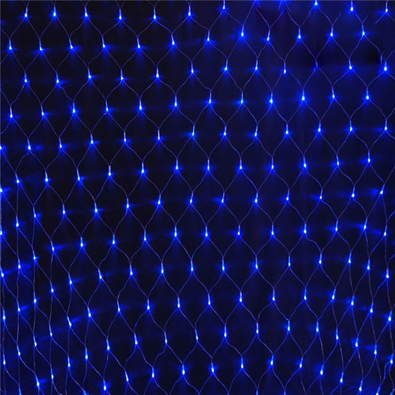 3x2 m 1.5 m X 1.5 m Kerst Slingers LED String Christmas Netto-verlichting Xmas Party Fairy Tuin bruiloft Decoratie Gordijn Lichten