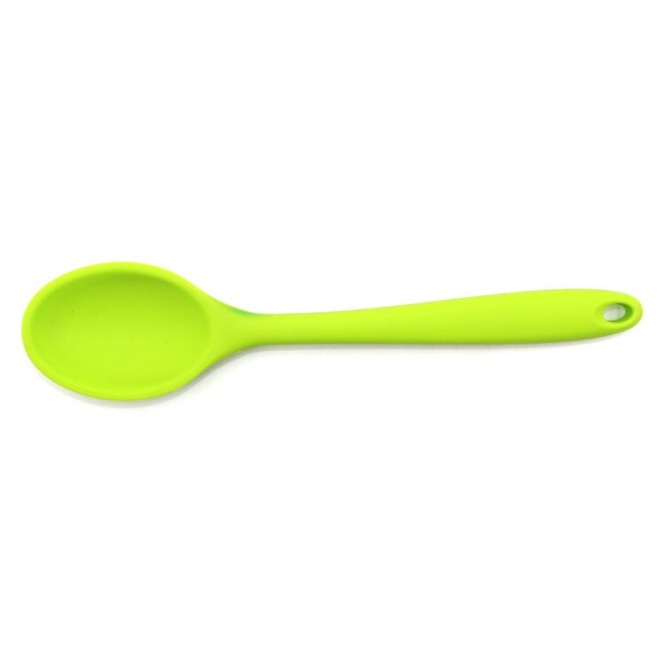 Colher de sopa de silicone utensílios de cozinha de silicone colher bakeware colher misturador de colher ferramentas de cozinha de longa duração utensílios de cozinha colher de bebê