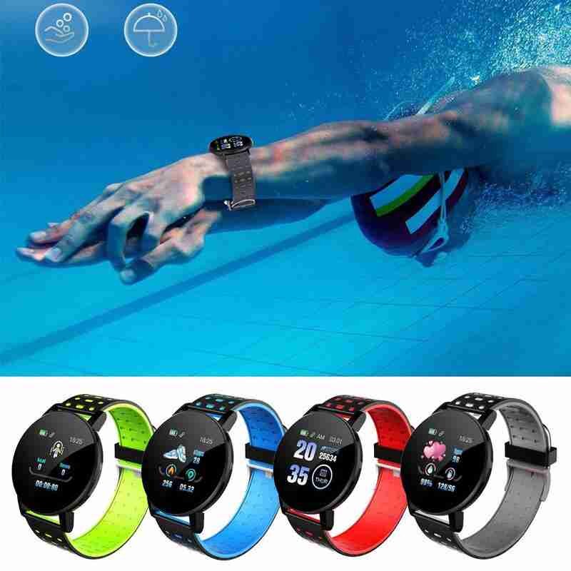 119Plus Smart Polsband Hartslag Bloeddruk Horloge IP65 Leven Waterdichte Polsband Fitness Tracker Horloge