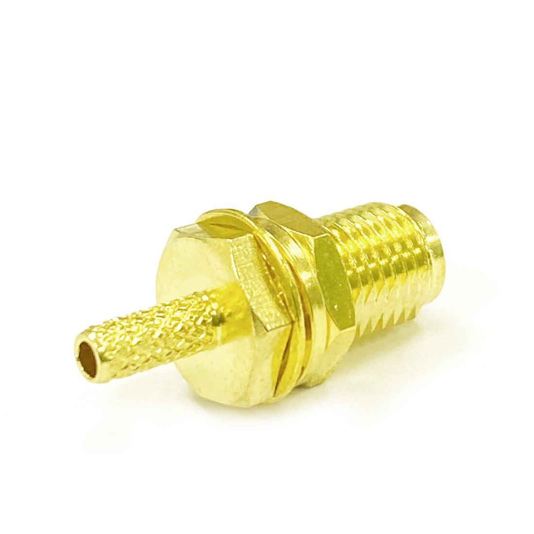 1PC PF SMA Female Jack RF Coax Convertor SMA Connector Crimp RG316 RG174 LMR100 Cable Straight Goldplated