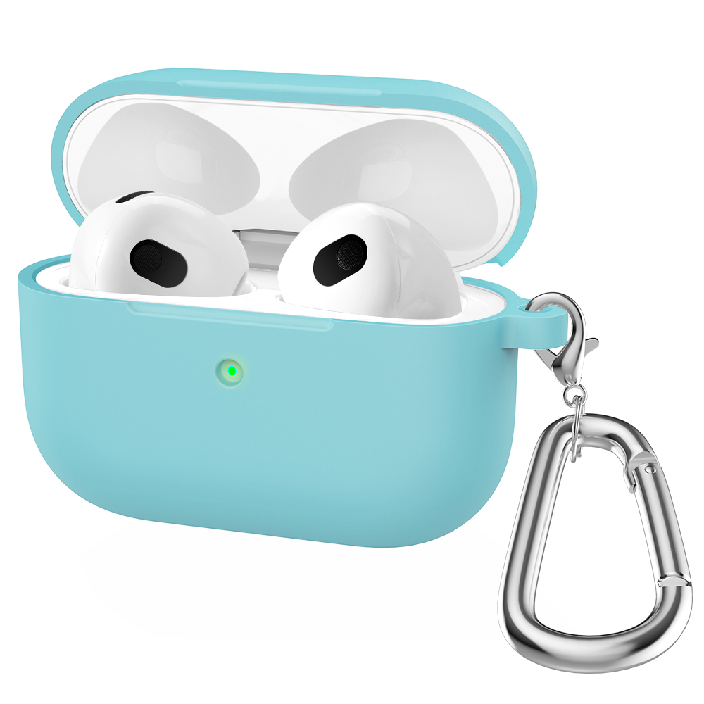 Silicone Cases For Apple Airpods 3rd generation Protective Shockproof Wireless Earphones Cover With Hook for air pods 3 Box Bags: MULTICOLOR