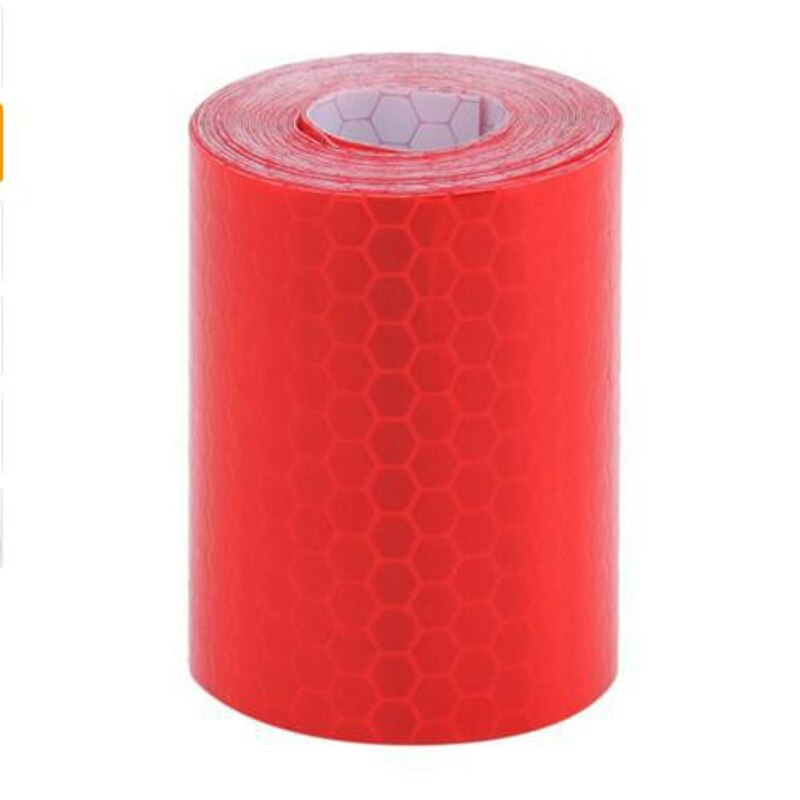 Reflective Tape 5 X 100cm Self Adhesive Shining Reflective Safety Warning Tape for Car Shining Reflective Safety Warning tapes: Red