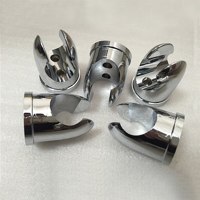 Chrome Bathroom Shower Base Holder Adjustable Hose Wall Mount Head Stand Bracket Shower Head Holder Shower Holder