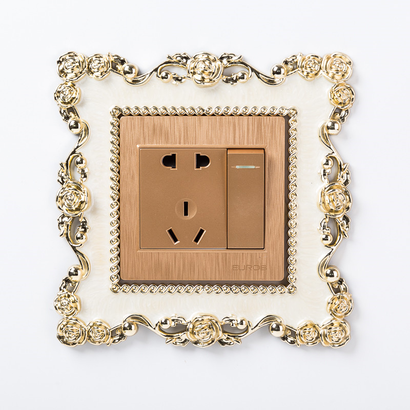 Surface Waterproof Acrylic Removable DIY Protective Square Living Room Home Decor Socket Switch Sticker Wall Light Cover: White