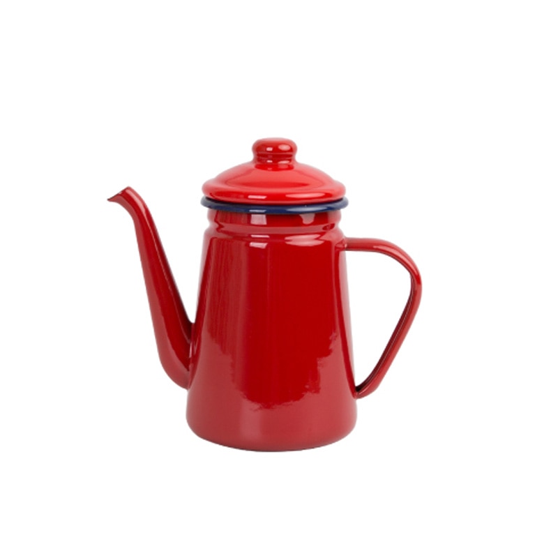 1Pc 800Ml Koffie Fornuis Ketel Emaille Pot Huishouden Kant Koffie Pot Keuken Kokend Water Theepot Reuzel Koffie Waterkoker