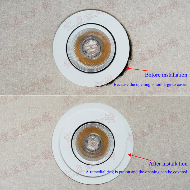 Led Downlight Spotlight Beugels Light Stand Adapters Lampenkap Ringen Gat Vergroten Witte Buitenste Frames Uitgesneden Remedial Cirkels hanglamp kappen lampenkappen lampenkapjes grote lampenkap lampenkap klein metalen