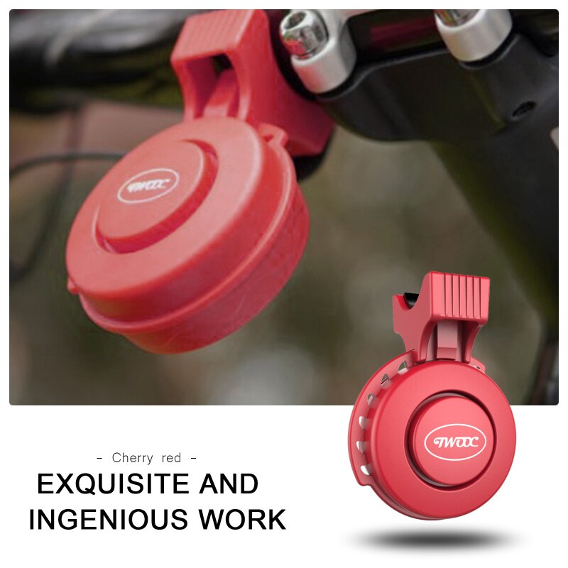 Elektrische fietsbel, usb oplaadbaar, waterdicht, elektronische fietshoorn, fietsstuur, scooters, fietsbel, mini-alarmbellen