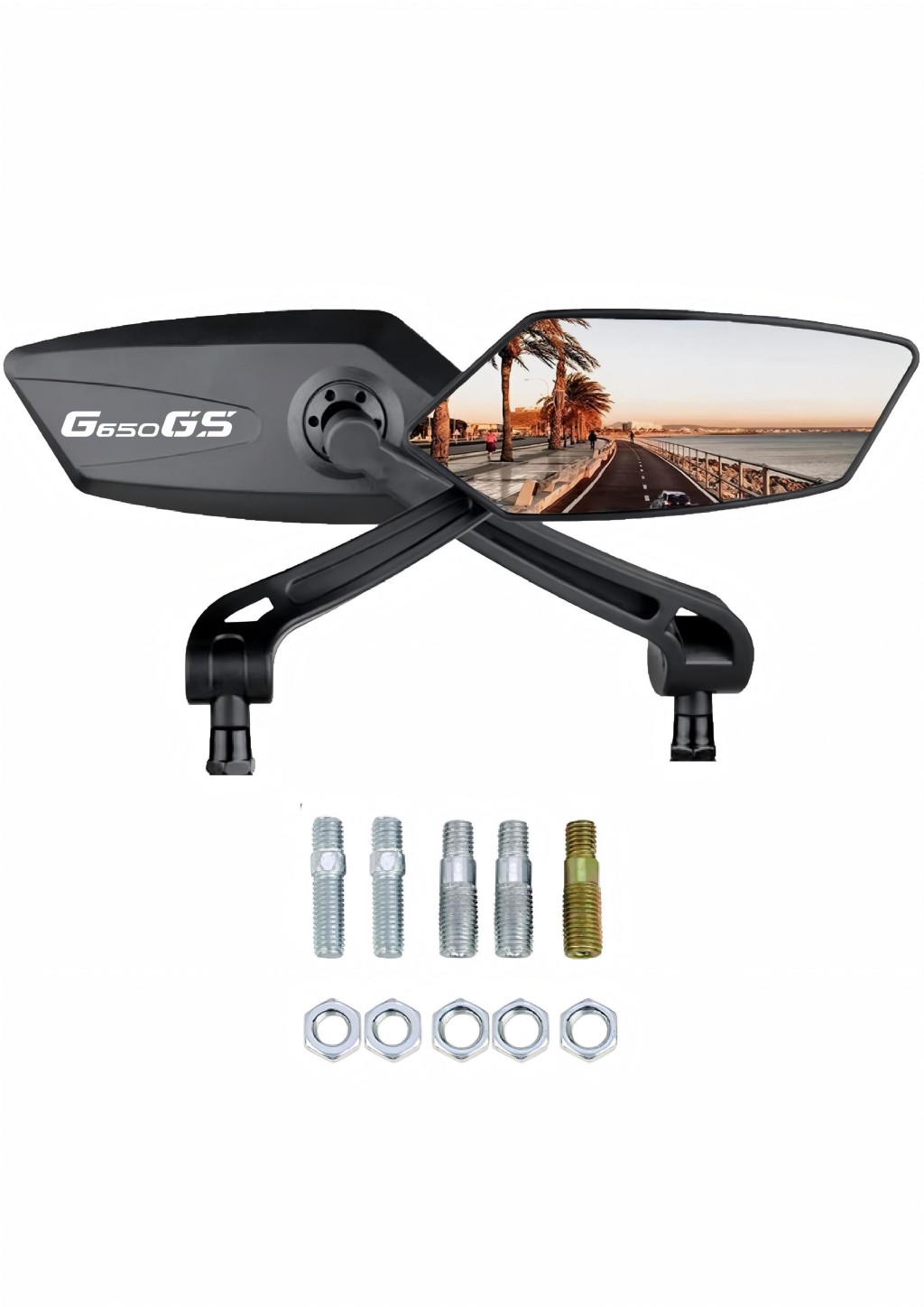 Motorrad-Rückspiegel für G650GS Sertao G 650 GS G650 GS , verstellbare Rückspiegel, Zubehör: armeegrün