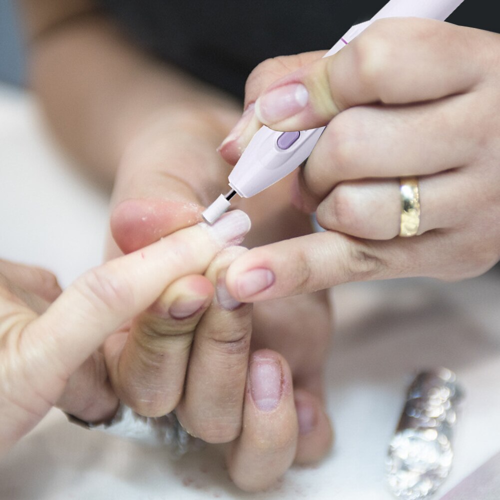 Nagellack Schleifer Tragbare Elektrische Pedikübetreffend Manikübetreffend Gerät Mini nagel Stift Prüfung Nagel Polierer Liefert 5 Nagel Polierer