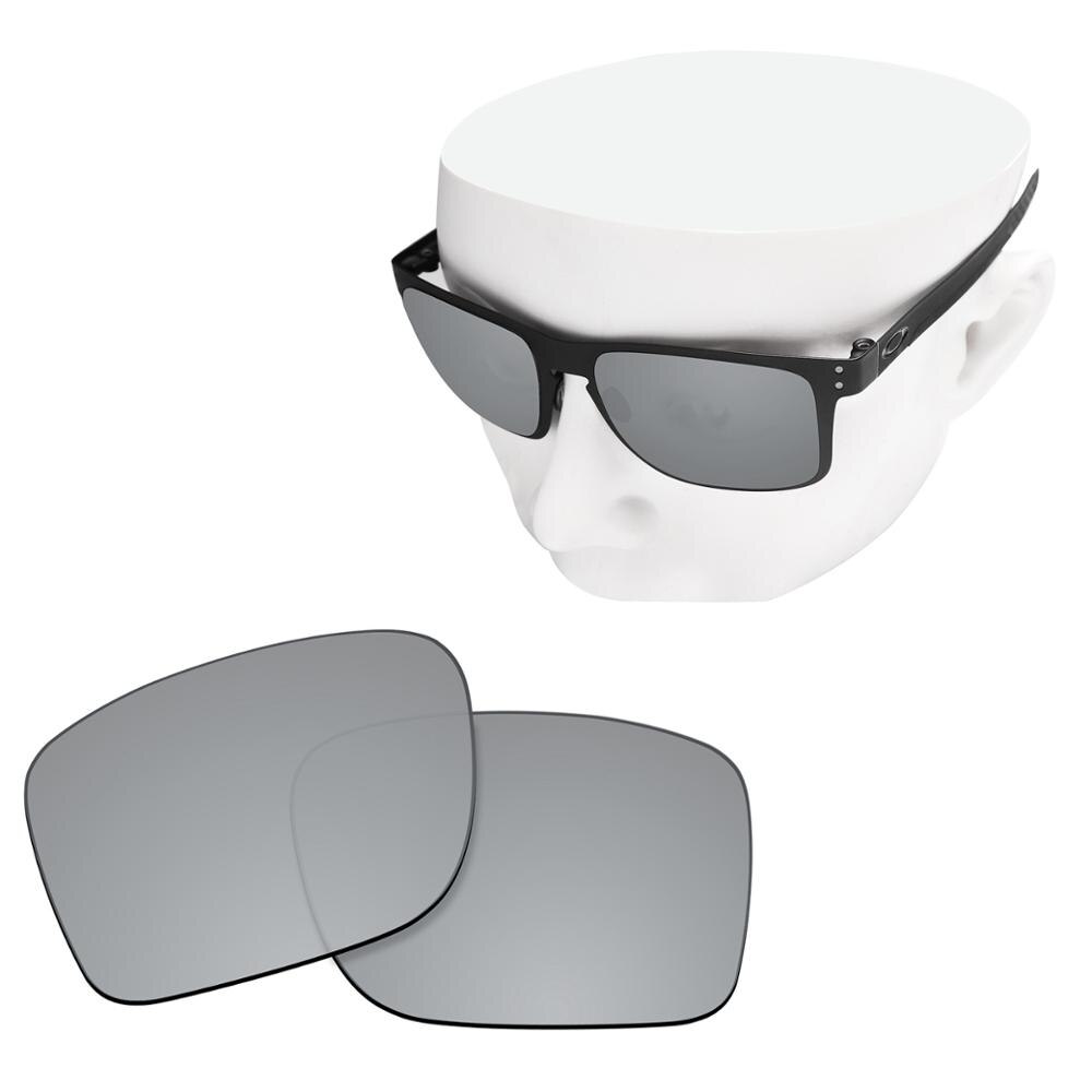 OOWLIT-verres de remplacement en Polycarbonate | Anti-rayure, pour lunettes de soleil polarisantes-Oakley Holbrook métal OO4123: Silver Non Polarized