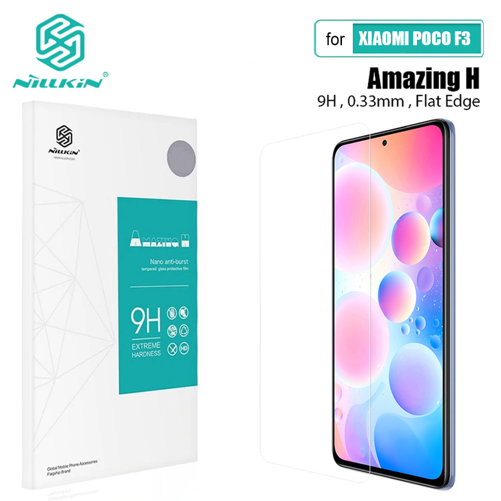 Para Xiaomi POCO F5 F3 F4 X5 X4 X3 Pro 5G vidrio Nillkin 9H +/CP + Pro Protector de pantalla de vidrio templado para Xiaomi Poco F3 película de vidrio