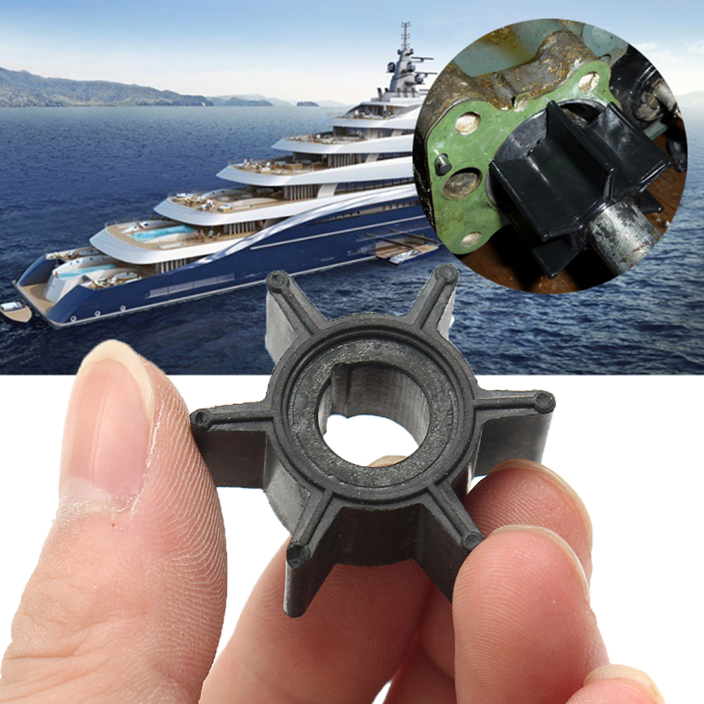 Außenbordmotor 6 Schaufeln Boot Marine Wasserpumpe Laufrad schwarz Gummi Motor teile für Tohatsu/Quecksilber/Sierra 2/2/5/3//4/5/6 PS