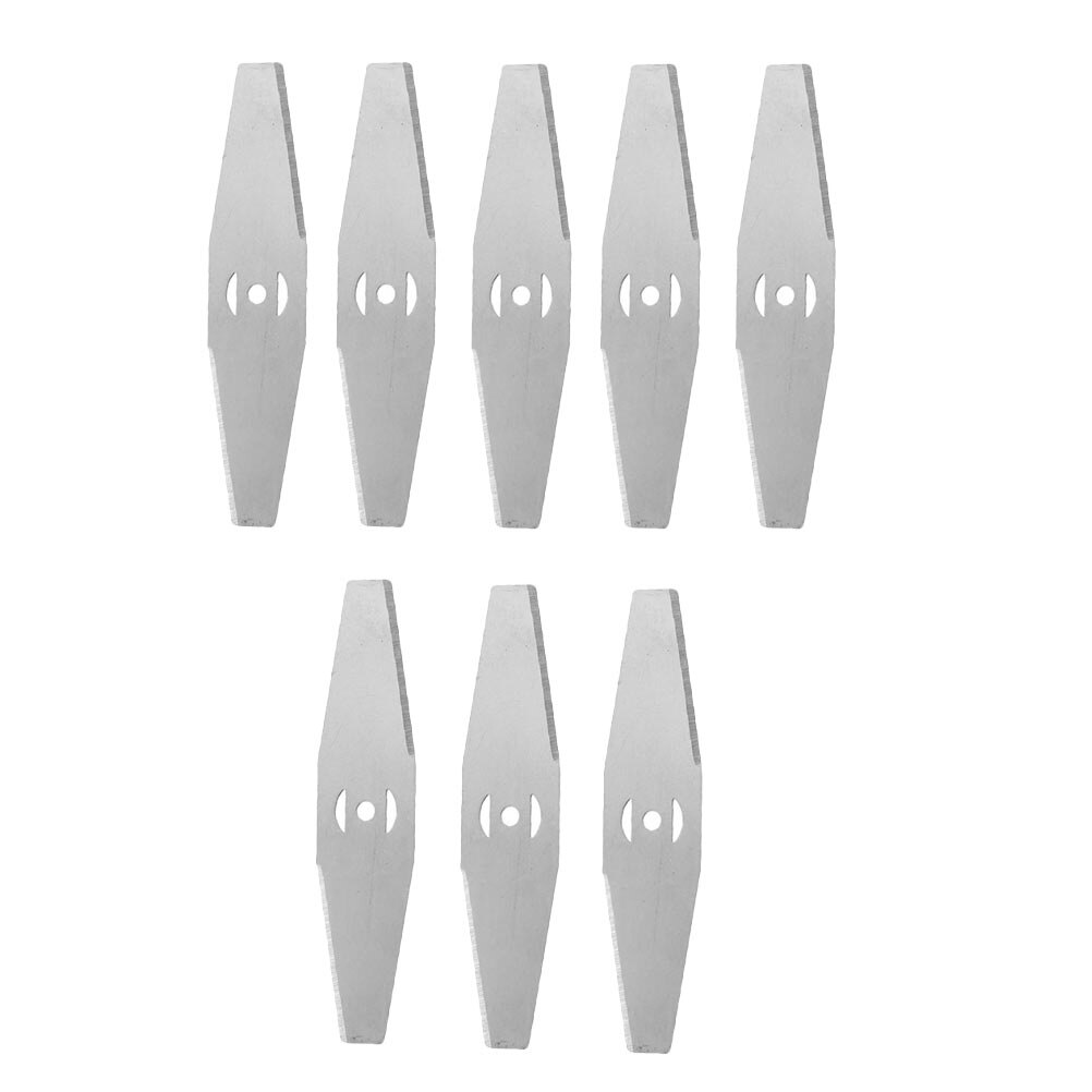 Metal Grass String Trimmer Blades Lawn Mower Garden Grass Replacement Trimmer Tool Replacement Saw Blade for Cutting Grass Blade: 8PCS