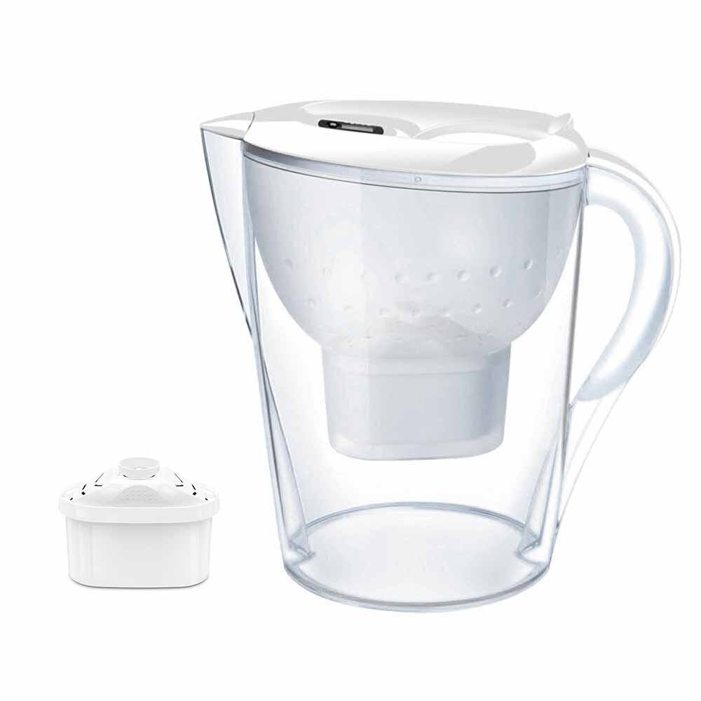 3.5l filteret kedel filter uv lys sterilisering filter til vand at drikke, frisk rent vand: Hvid