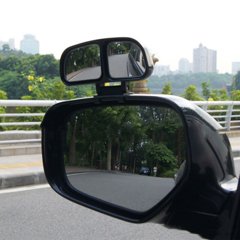 Bil blindspids bakspejl med 360- graders justerbart spejl bakspejl eliminere blinde pletter sørg for kørselssikkerhed: Sort højre