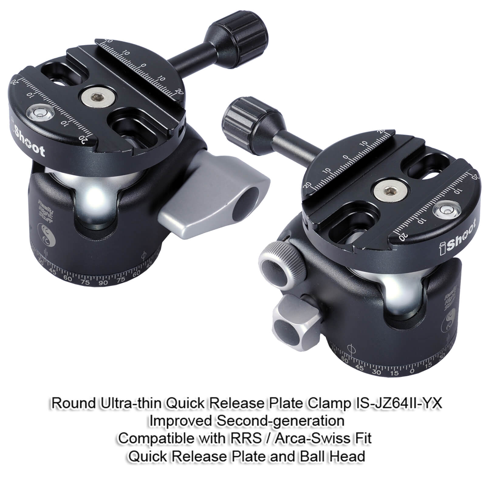 Abrazadera redonda para trípode de cámara, cabezal de bola panorámico, placa de liberación rápida, para RRS, ARCA-SWISS, KIRK, bamberley, MARKINS, BENRO, SIRUI