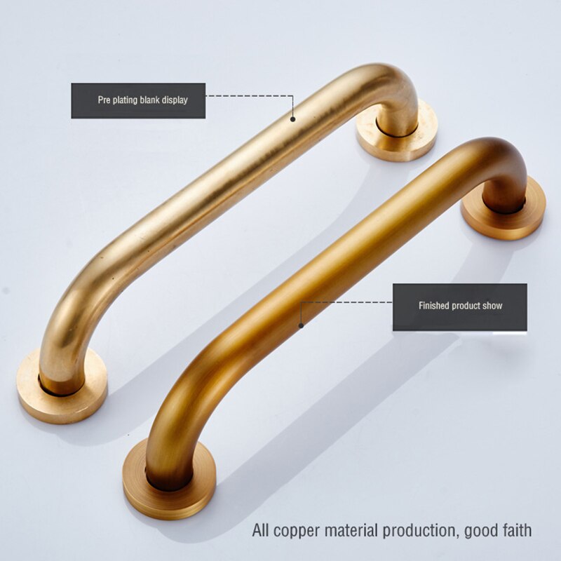 30cm-50cm Antique Bronze Finish Brass Bathroom Tub Shower Safety Bar Grab Bar Non Slip Grip Hand grip Bathroom Handrail