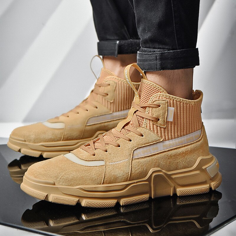 Sneakers Men Trend Leather Sport Running Shoes for Men Outdoor Breathable Men Shoes Male Trainers Hombre Zapatillas