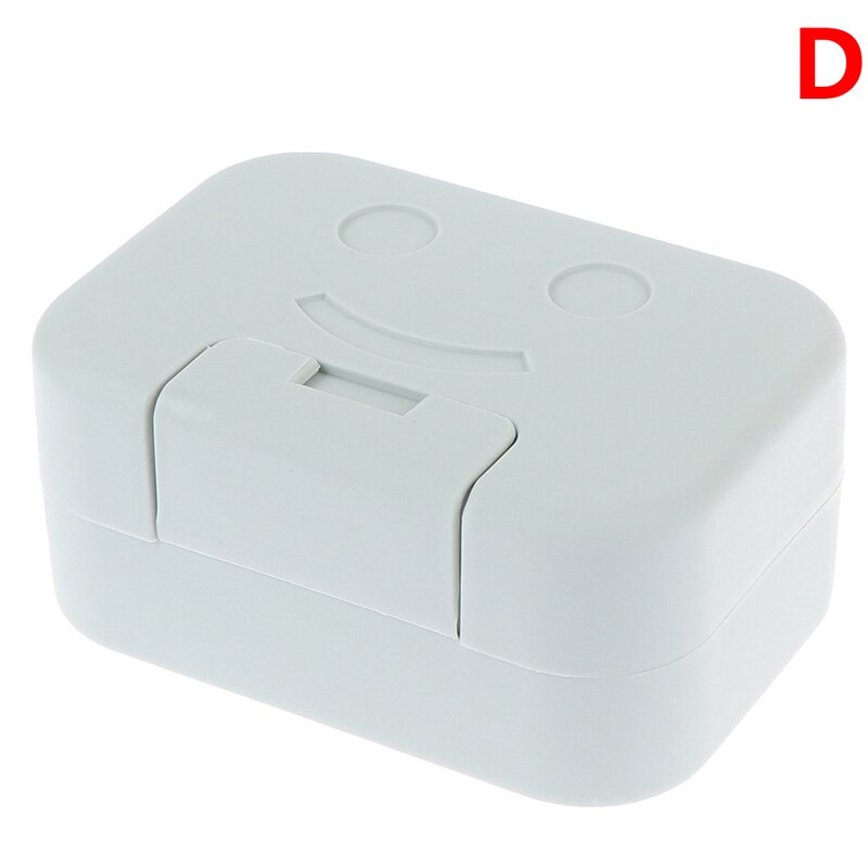 1pcs Outdoor Travel Soap Box Home Bathroom Accessories 2styles Waterproof Portable Soap Dish Bathroom Soap Holder: D