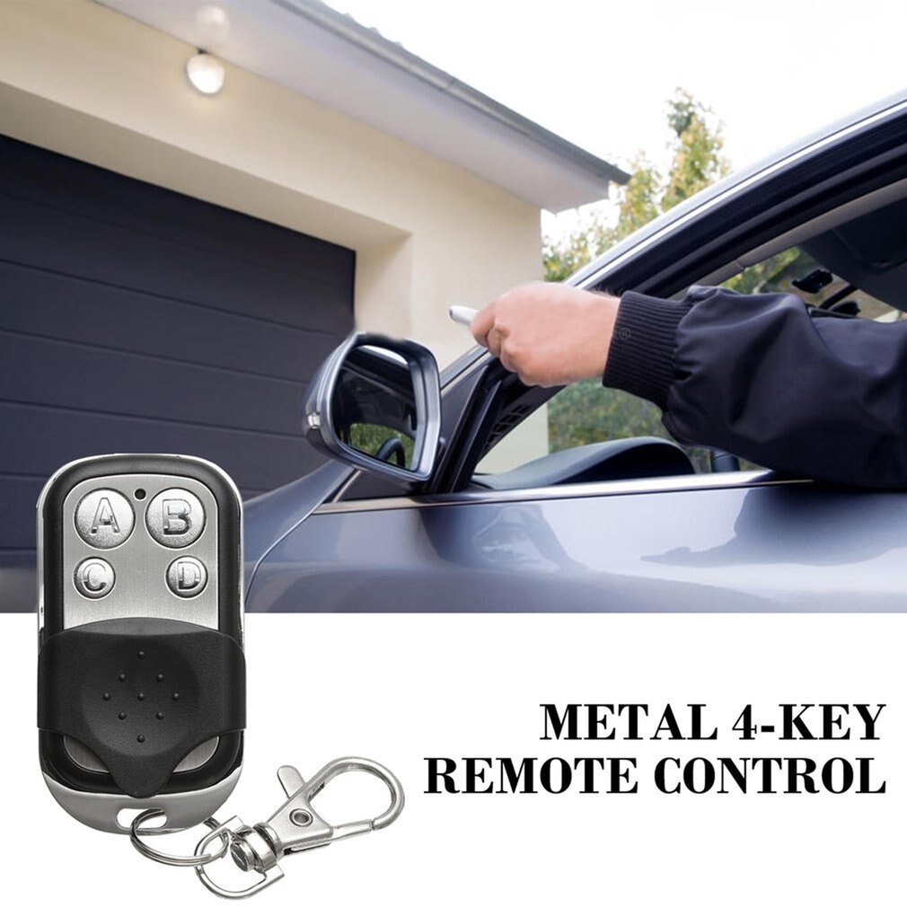 433MHZ wireless radio frequency remote control metal 4-key remote control EV1527 learning code wireless remote control