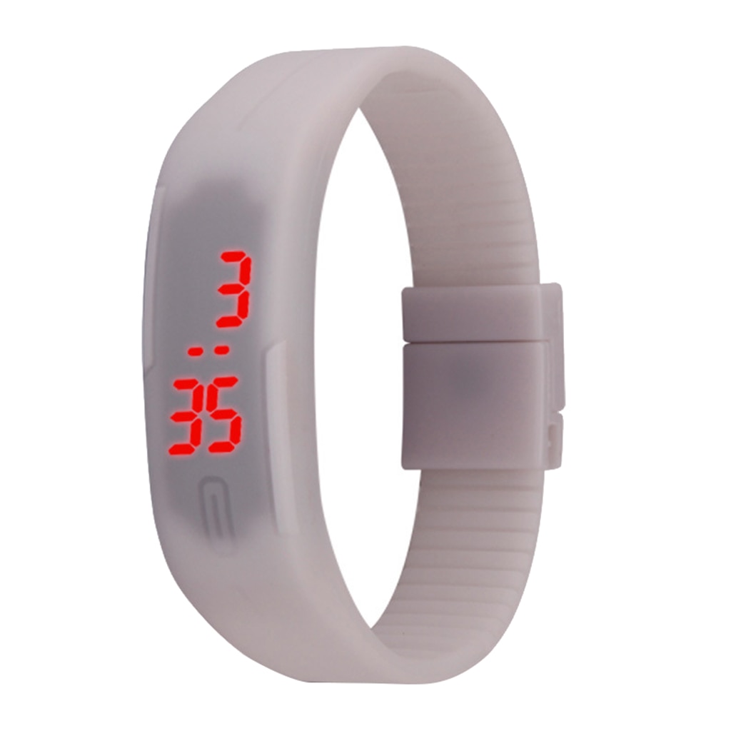 Children LED Electronic Watch Digital Sport Waistband