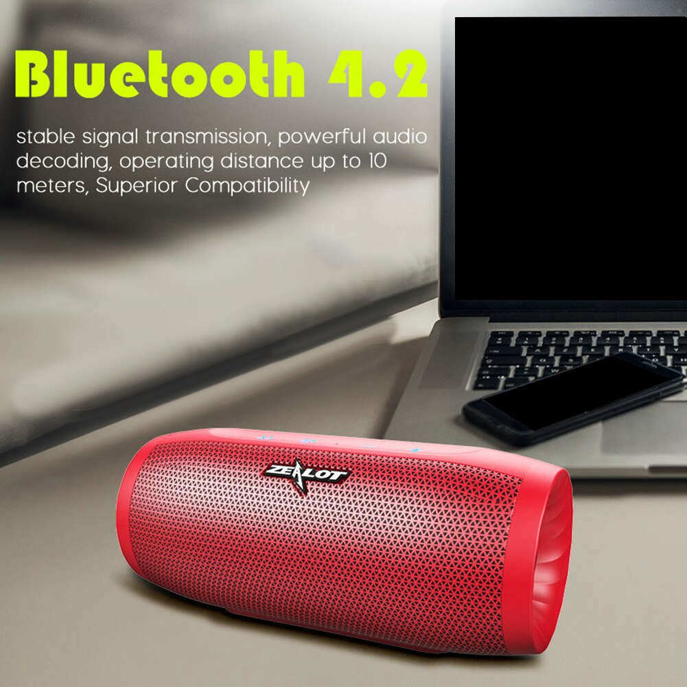 Ijveraar S16 Bluetooth Speaker Draagbare Soundbar Draadloze Outdoor High Power Waterdichte Subwoofer Tf Card Slot Mic Speaker Колонка