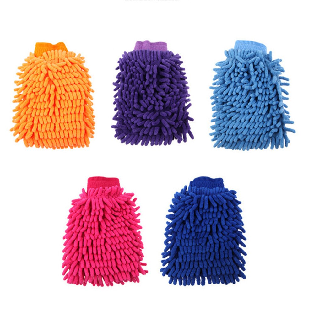 Auto Wassen Mitt Grote Size Ultra Zachte Microfiber Car Cleaning Wassen Handschoen Double Side Chenille Krasvrij Handschoenen