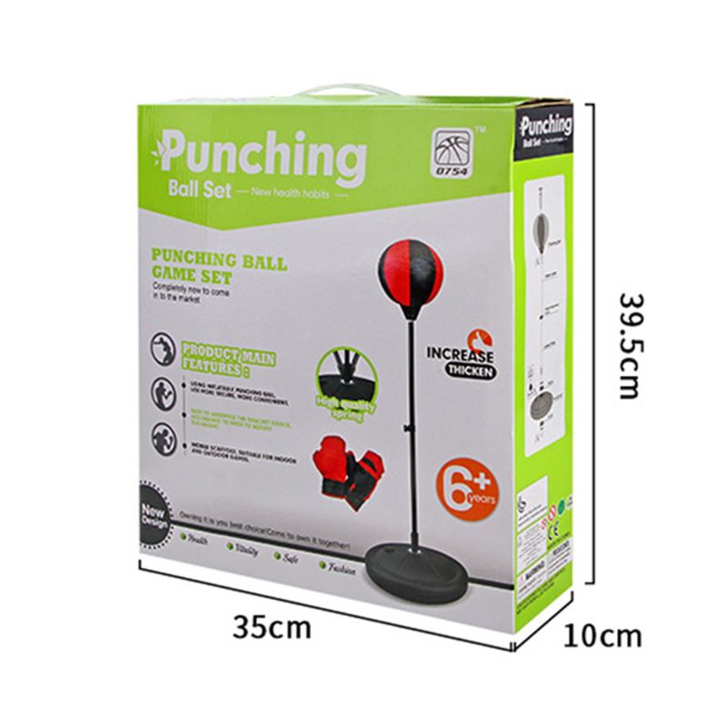 Punch Exercise Sports Set With Gloves KidsHobby Kids Punching Bag K92D