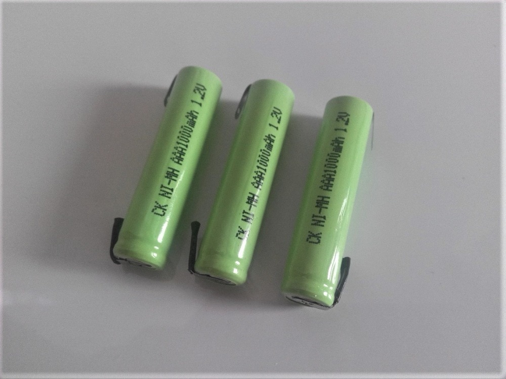 1.2V AAA rechargeable battery 1000mah 3A10440 NiMH NiMH battery with pins for Braun electric shaver razor toothbrush