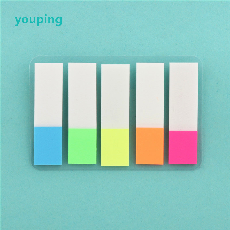 Notes autocollantes transparentes pour bloc-notes, marqueur de signet, mémo autocollant, papier de bureau, fournitures scolaires pour étudiants: Bleu marine