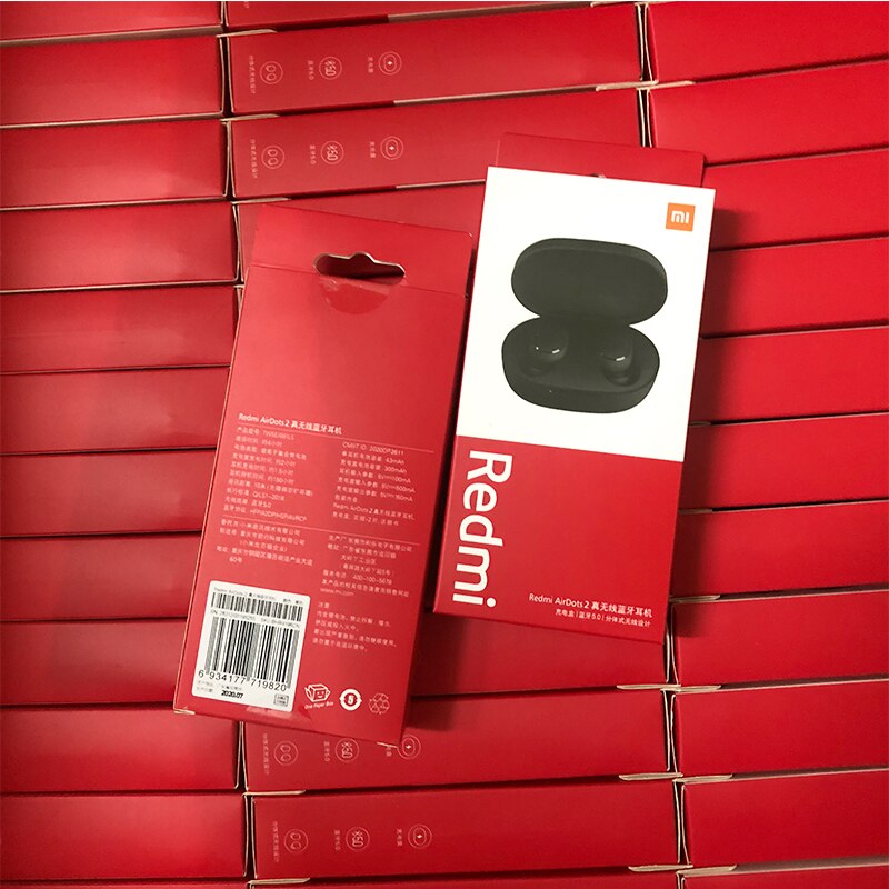 10 kpl/erä alkuperäiset xiaomi redmi airdots 2 tws älykuulokkeet aidot langattomat bluetooth kuulokkeet 5.0 mi aidot langattomat nappikuulokkeet