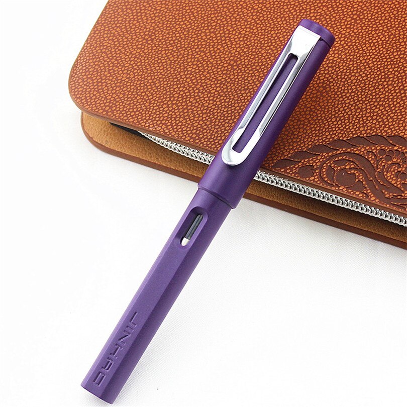 JINHAO purple Fine Nib Fountain Pen school office student pen Children's exercise pen