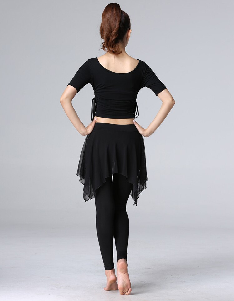 Pantalón de danza del vientre, pantalón de baile latino, falda, pantalón de entrenamiento Modal, vestido, pantalones de baile latino Irregular para mujeres